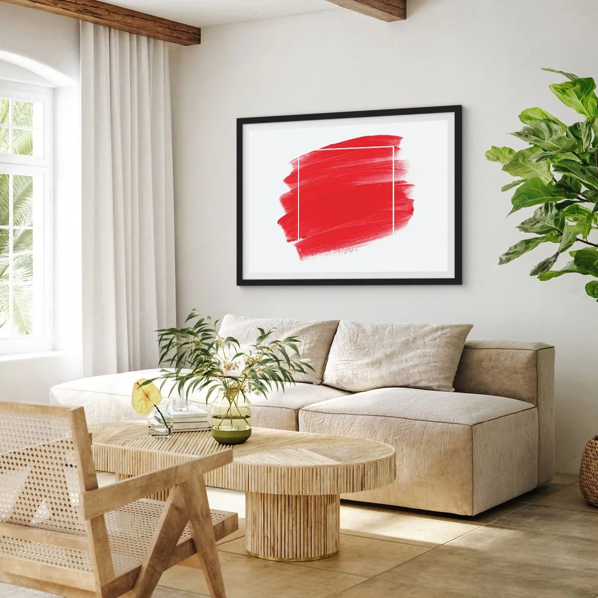 Pôster com moldura preta - Fora do quadro - 70x50 cm