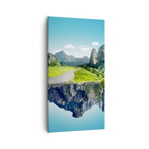 Quadro em tela - Ilha fantástica - 55x100 cm