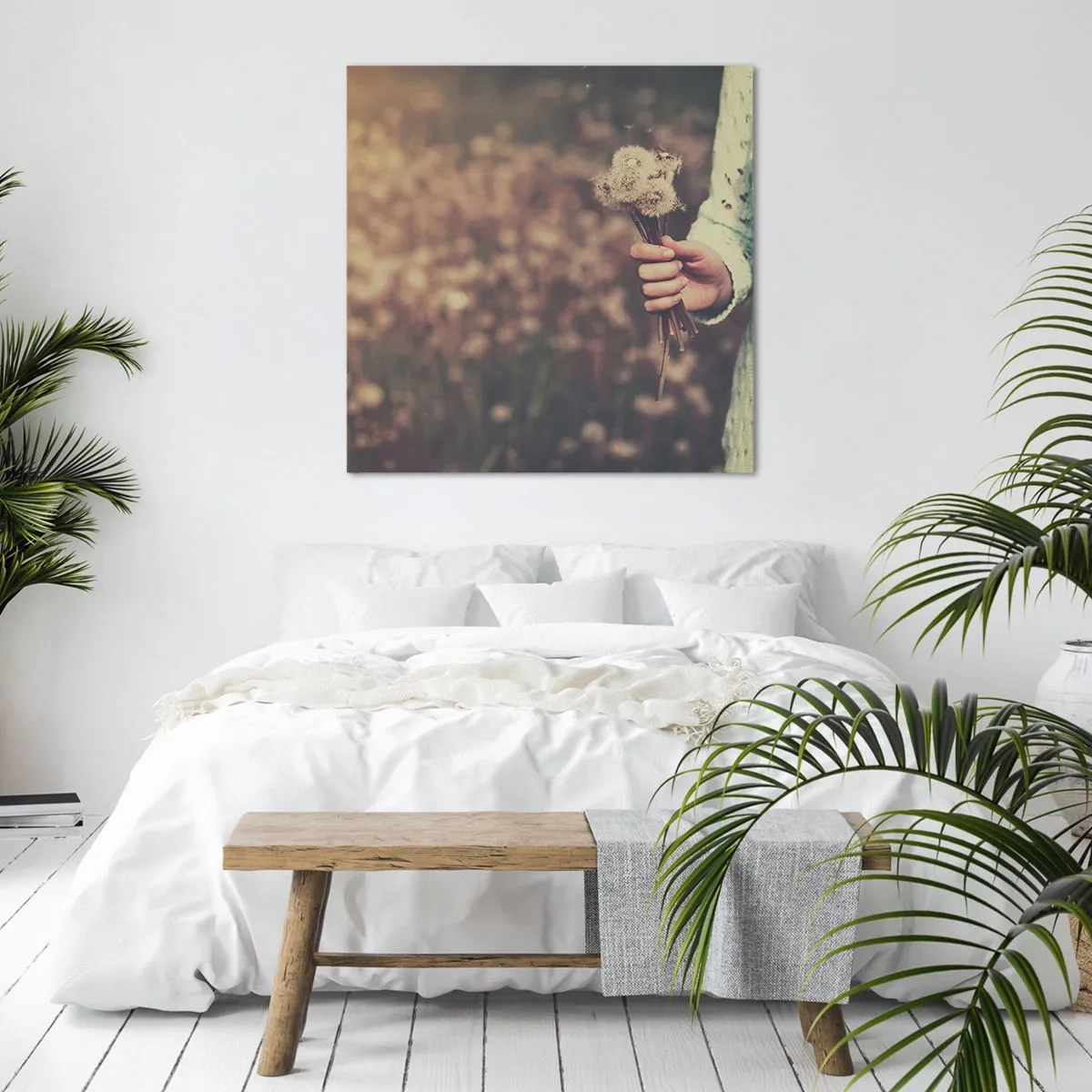 Quadro em tela - Fique com isto, por favor - 60x60 cm
