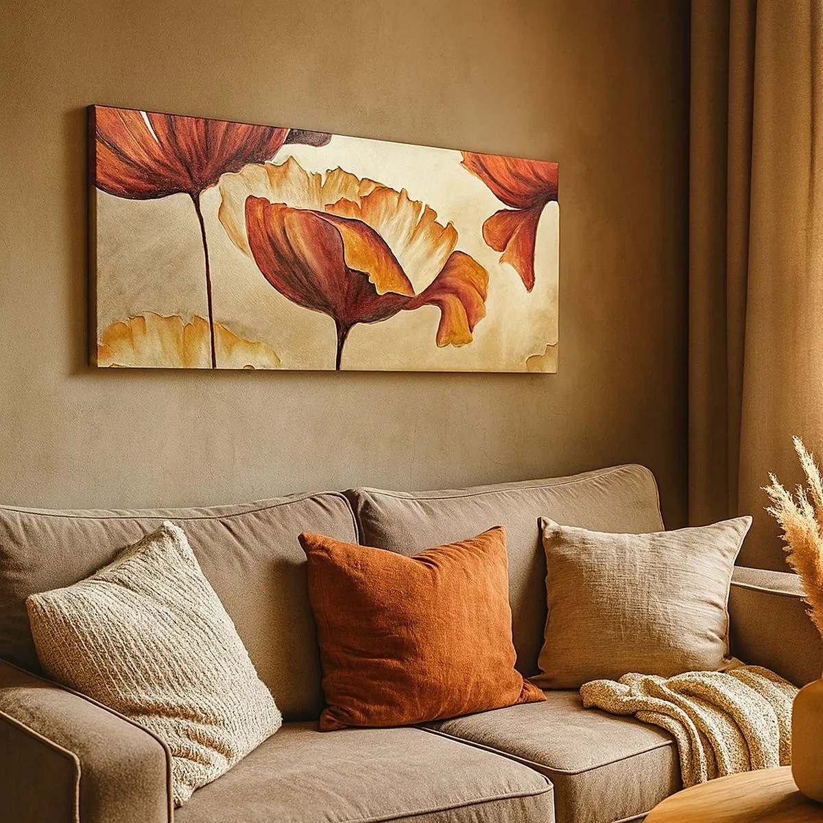 Quadro em tela - Prados e pradarias - 100x40 cm