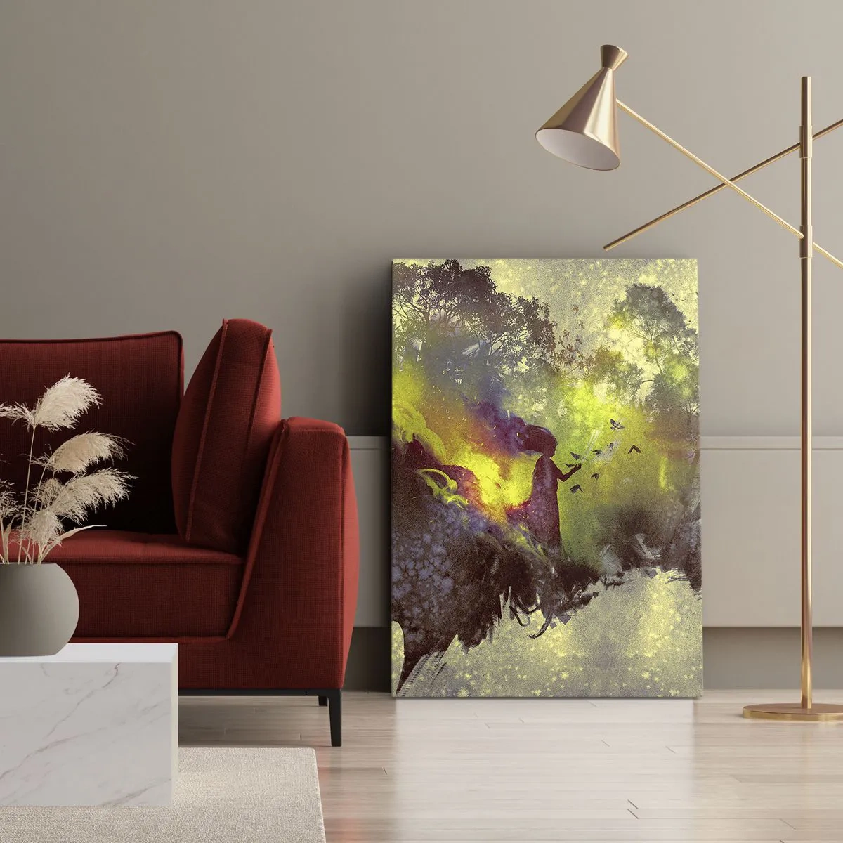 Quadro em tela - Mãe Natureza - 70x100 cm