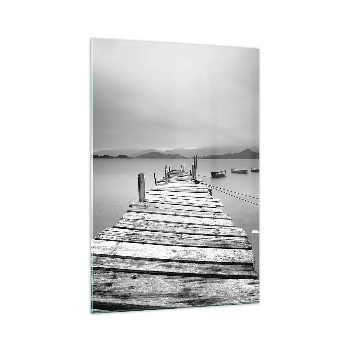 Quadro em vidro - Além das montanhas, além dos mares - 70x100 cm