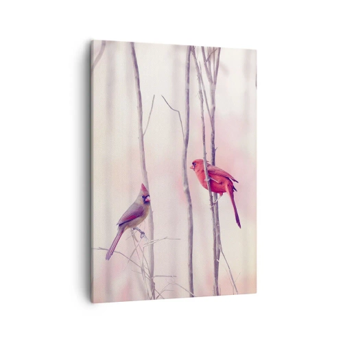 Quadro em tela - O Conto da floresta rosa - 50x70 cm