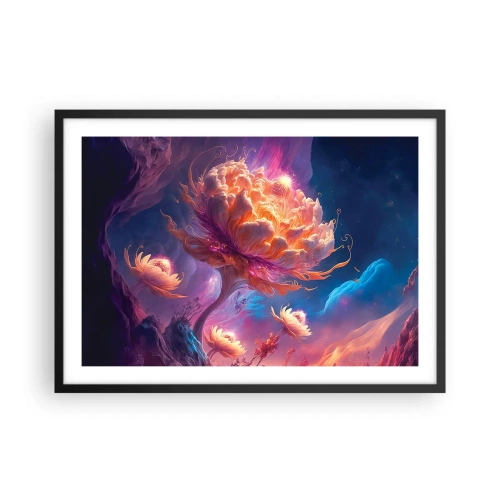Pôster com moldura preta - Outro mundo - 70x50 cm