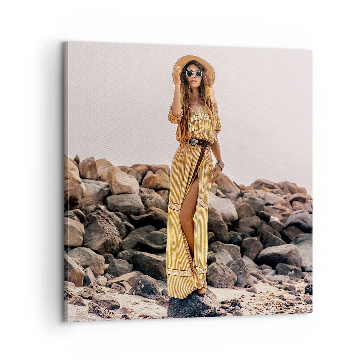 Quadro em tela - A magia das pedras - 60x60 cm