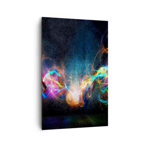 Quadro em tela - Com alegria contra a escuridão - 80x120 cm