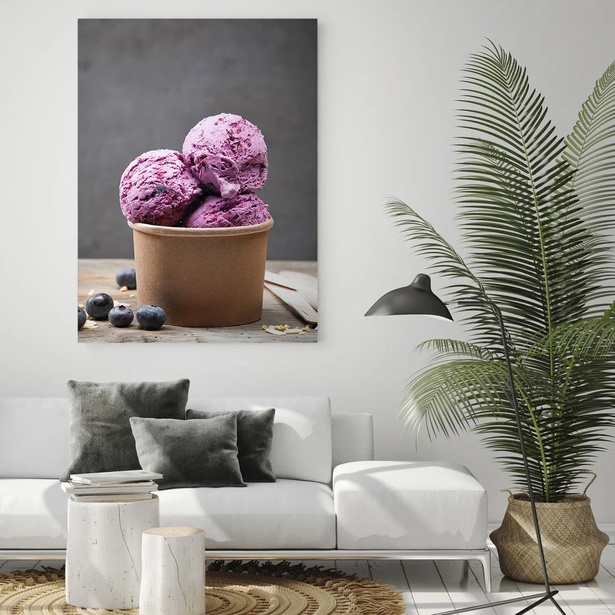 Quadro em vidro - Doçura e frieza - 50x70 cm