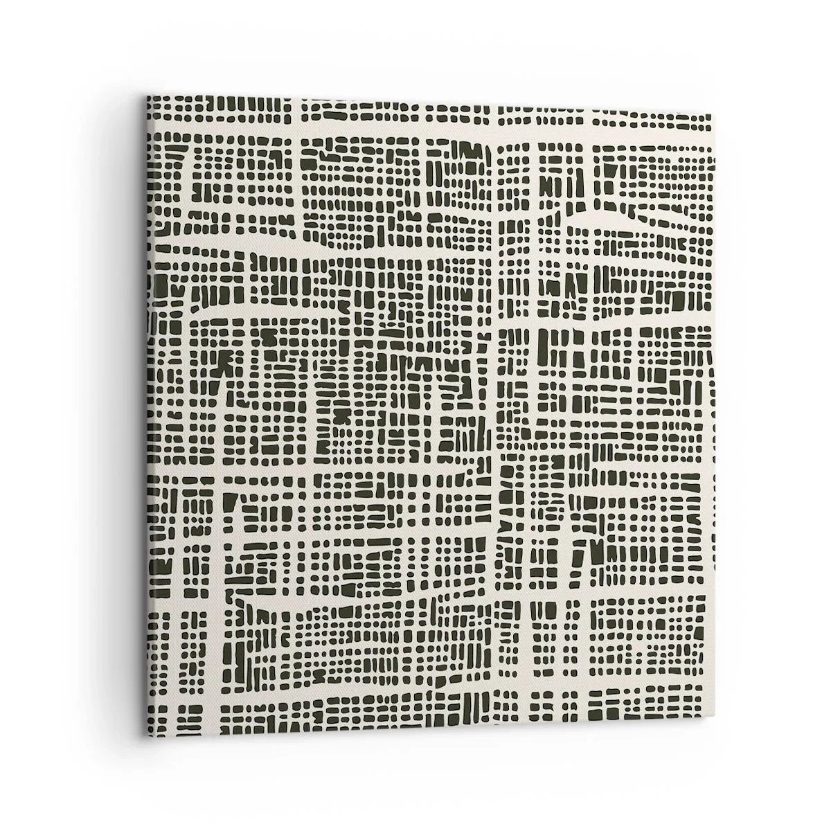 Quadro em tela - Uma composição tecida - 50x50 cm