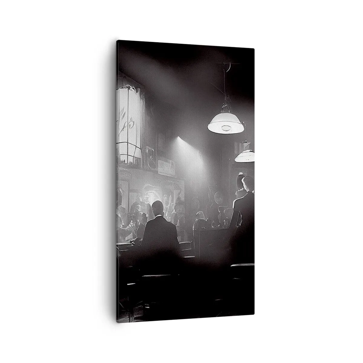 Quadro em tela - Em uma atmosfera de jazz - 55x100 cm