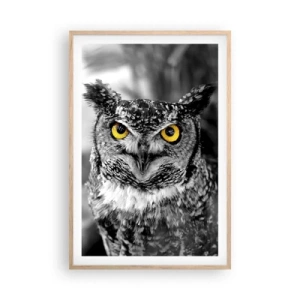 Pôster com moldura de carvalho claro - Nada pode ser escondido - 61x91 cm