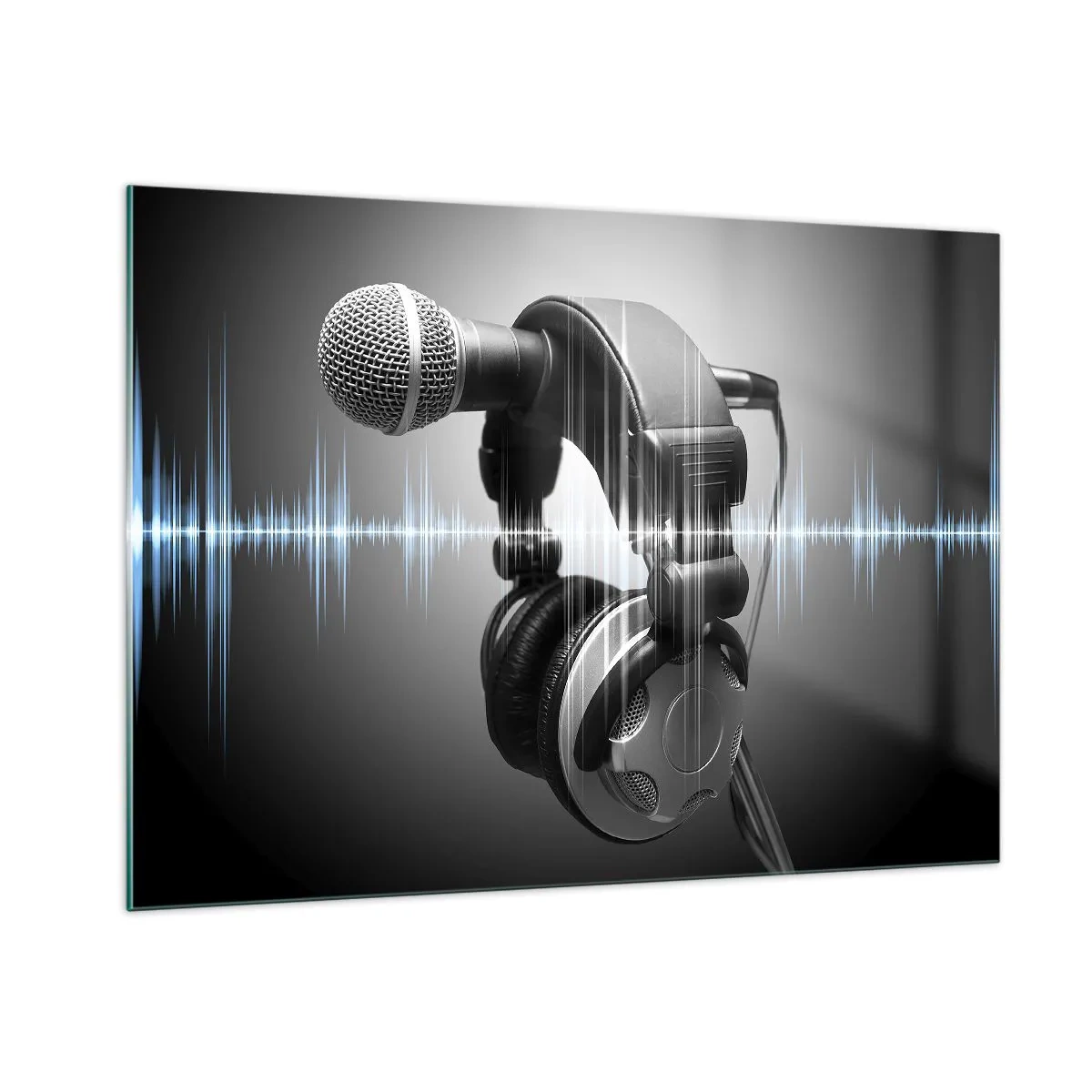 Quadro em vidro - Ainda pode-se ouvir o canto - 100x70 cm