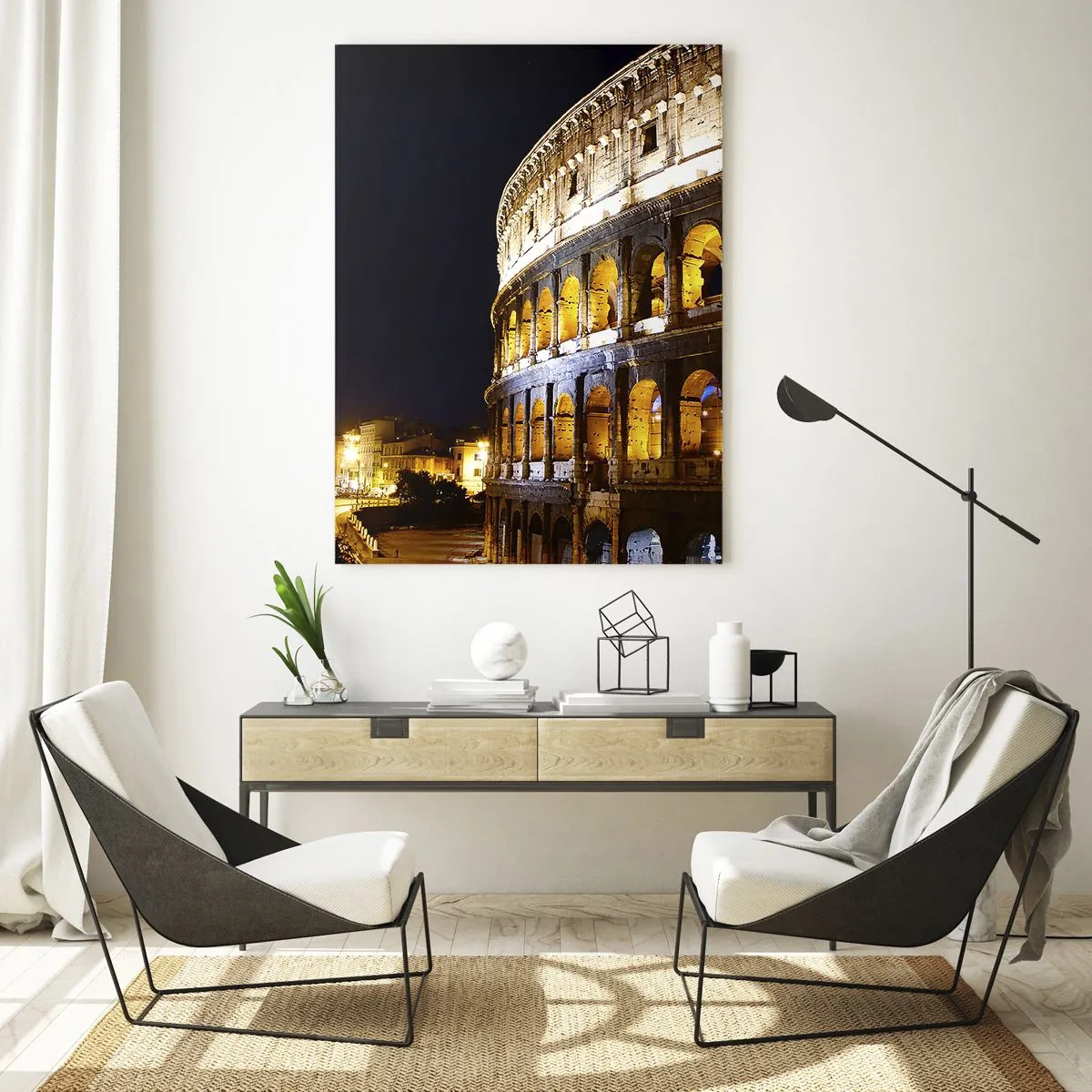 Quadro em vidro - É hora das Olimpíadas - 50x70 cm