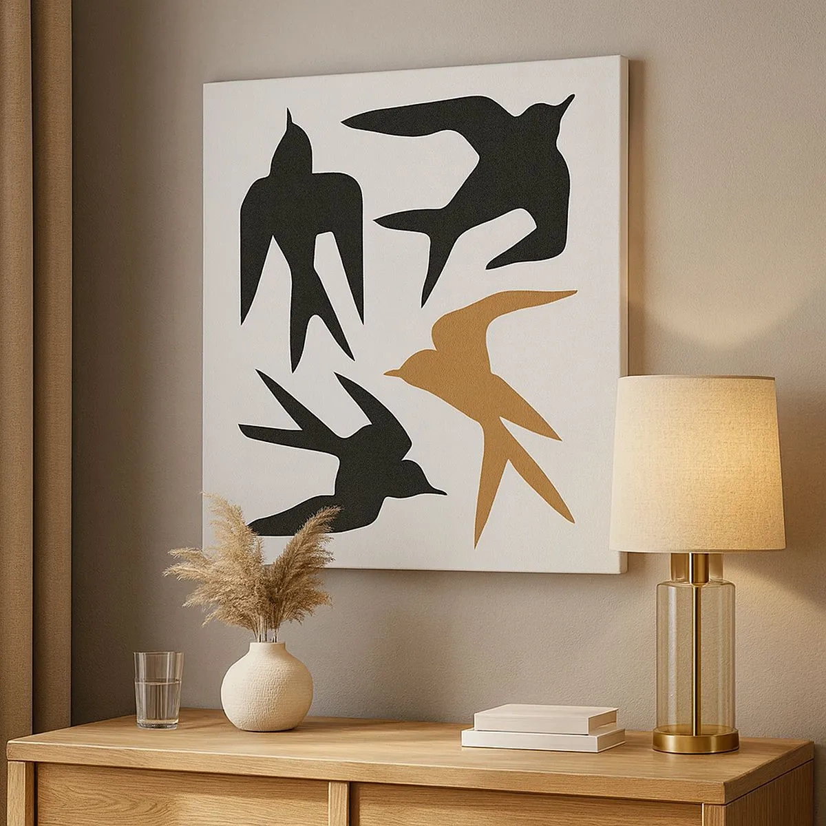 Quadro em tela - Engula a diversão - 30x30 cm