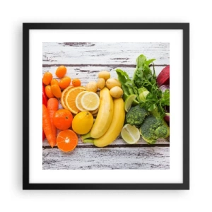 Pôster com moldura preta - Não é suficiente? - 40x40 cm