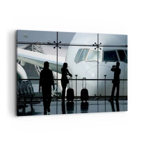 Quadro em tela - Vis a vis no aeroporto - 120x80 cm