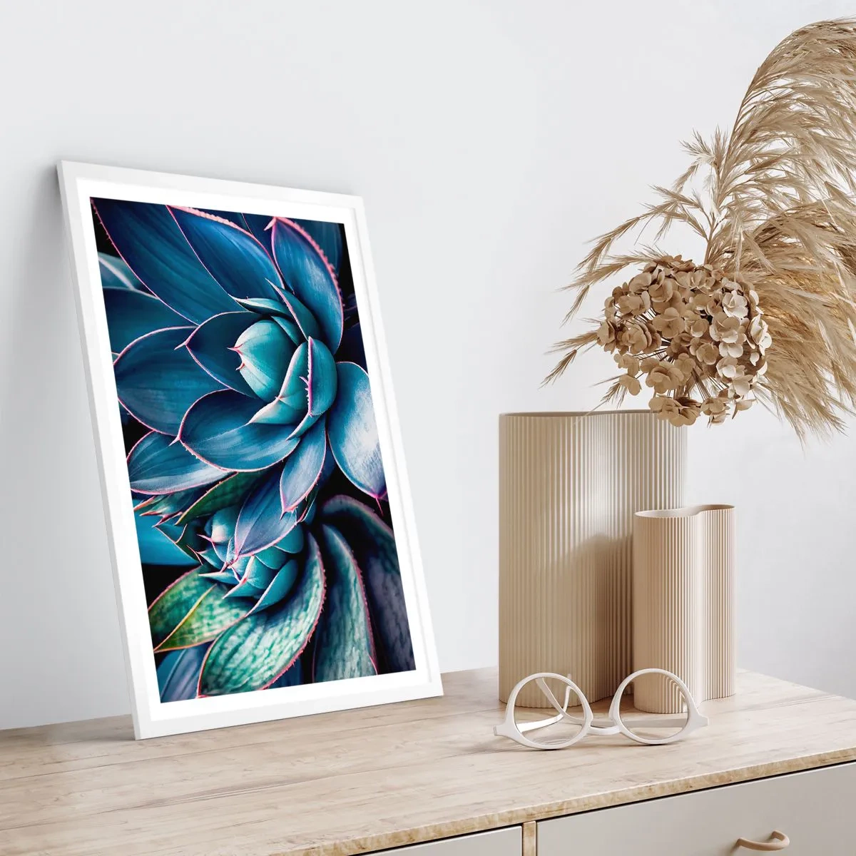 Pôster em moldura branca - Força vital - 61x91 cm