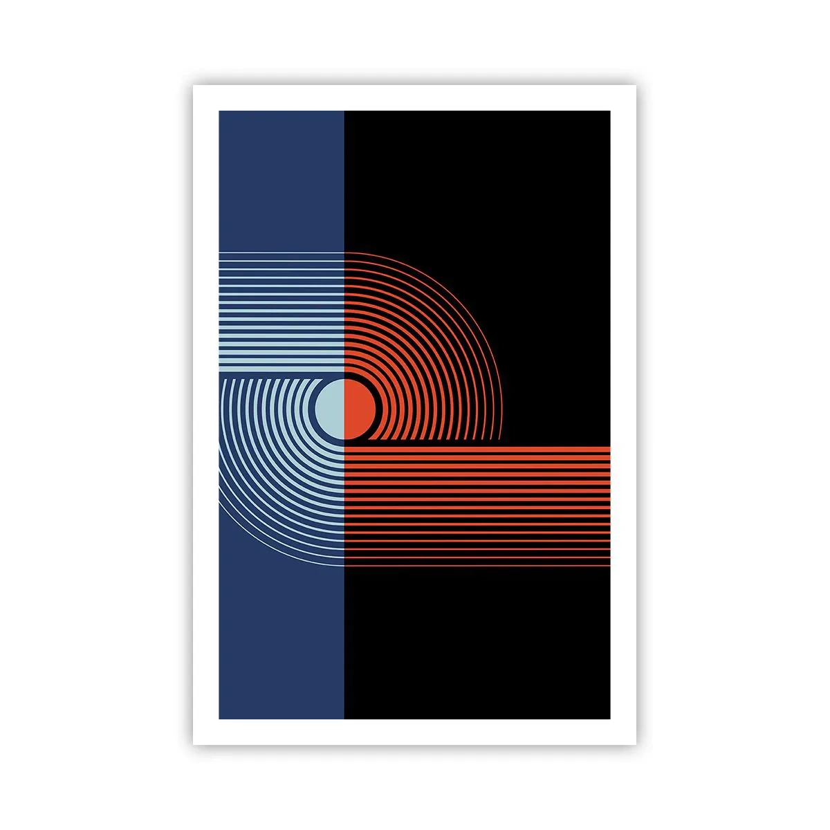 Pôster - Num abraço geométrico - 61x91 cm