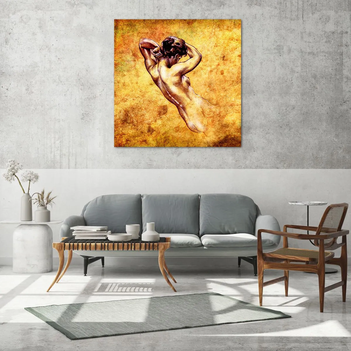 Quadro em vidro - Descoberta, mas ainda um mistério - 70x70 cm