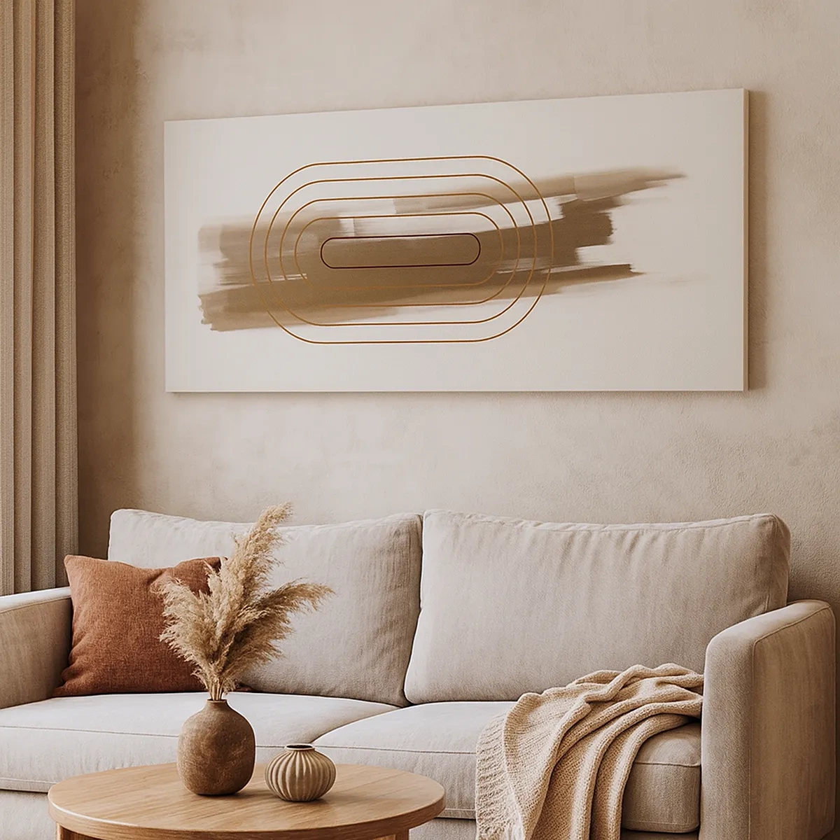 Quadro em tela - Um sopro de cinza - 30x30 cm