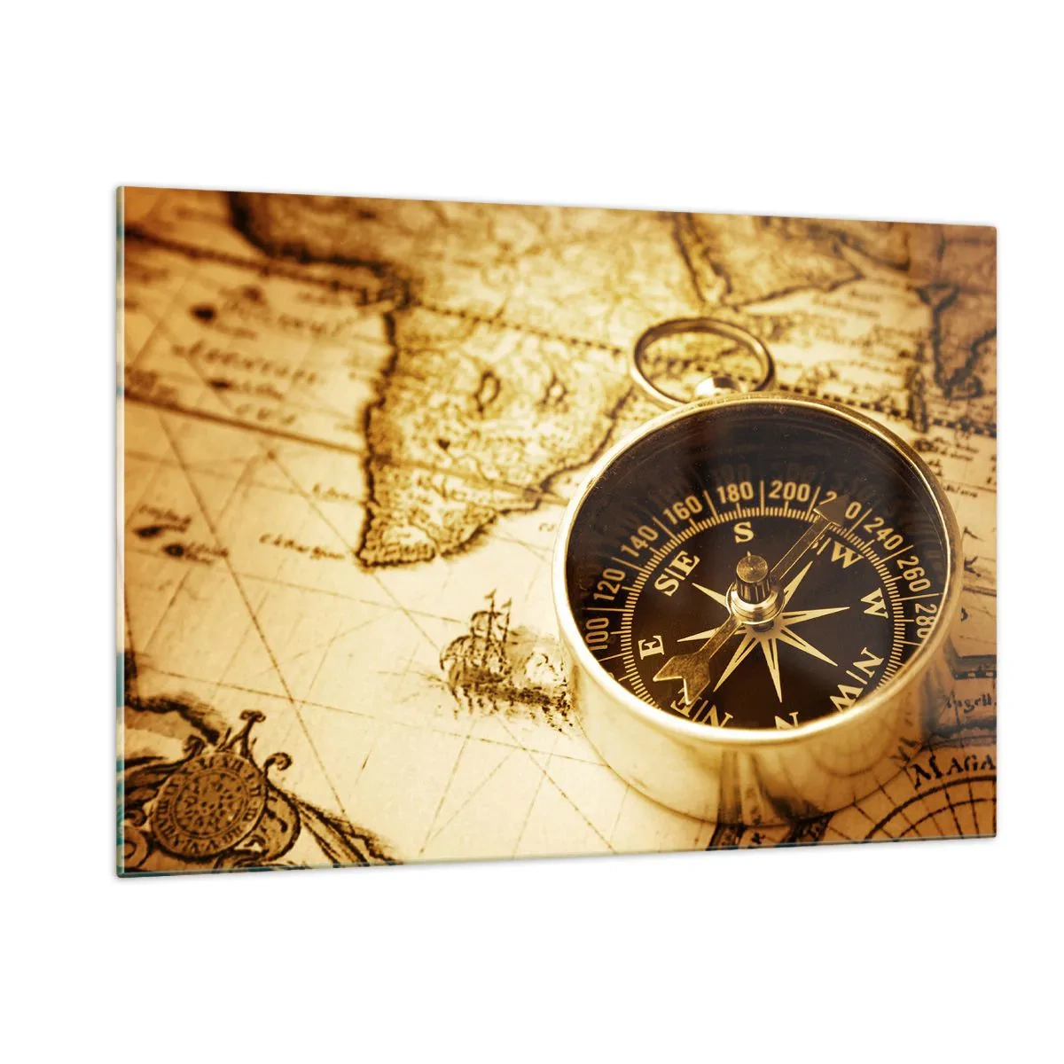 Quadro em vidro - Oriente ou Ocidente? - 120x80 cm