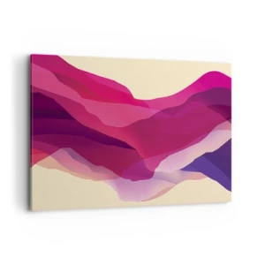 Quadro em tela - Ondas de roxo - 100x70 cm
