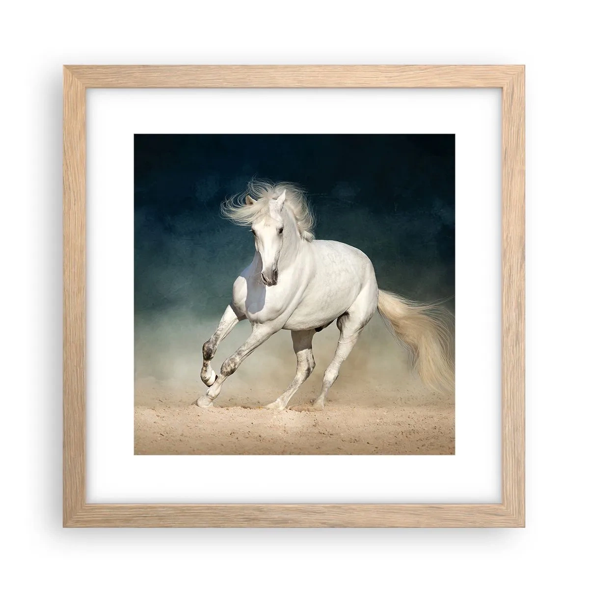 Pôster com moldura de carvalho claro - Liberdade em seu estado puro - 30x30 cm