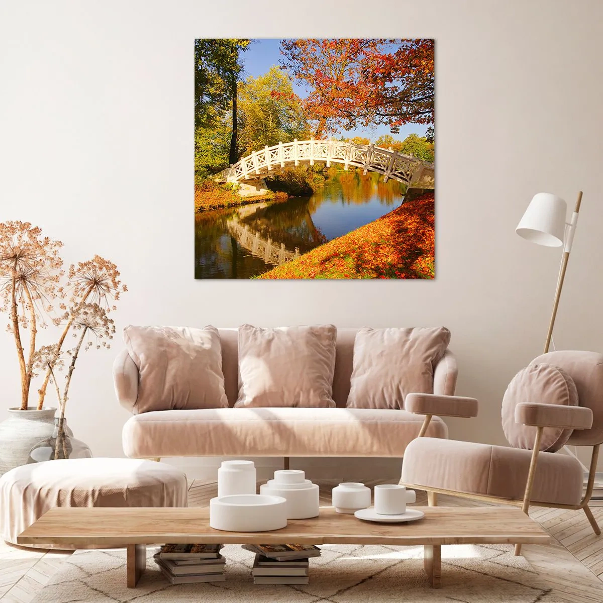Quadro em tela - Na ponte branca dos suspiros - 30x30 cm