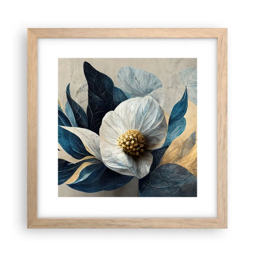 Pôster com moldura de carvalho claro - Tem um coração de ouro - 30x30 cm
