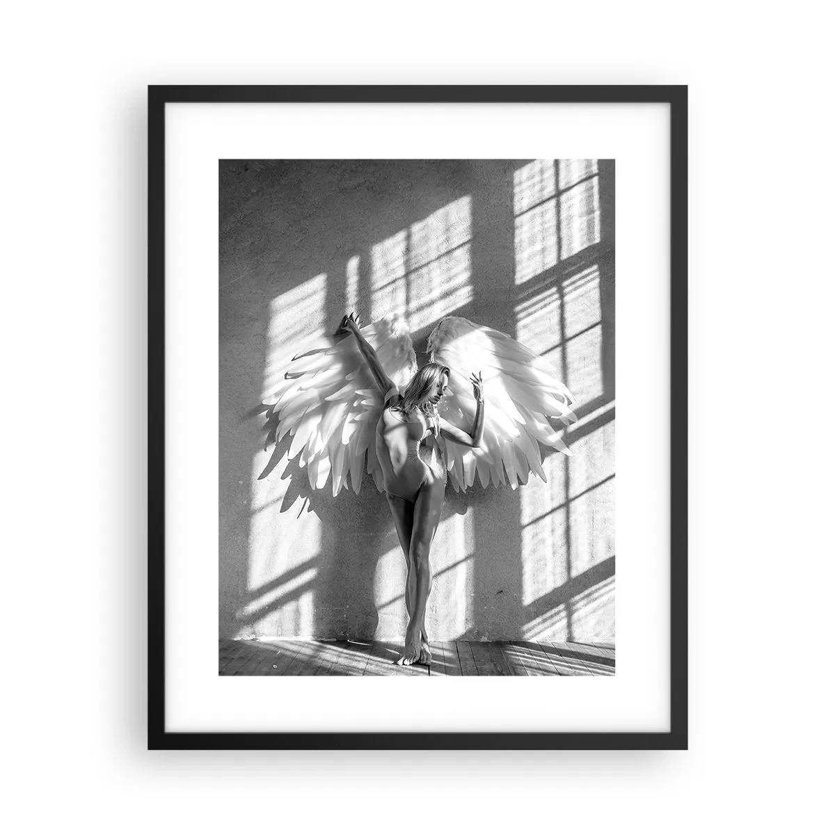 Pôster com moldura preta - Direto do céu - 40x50 cm