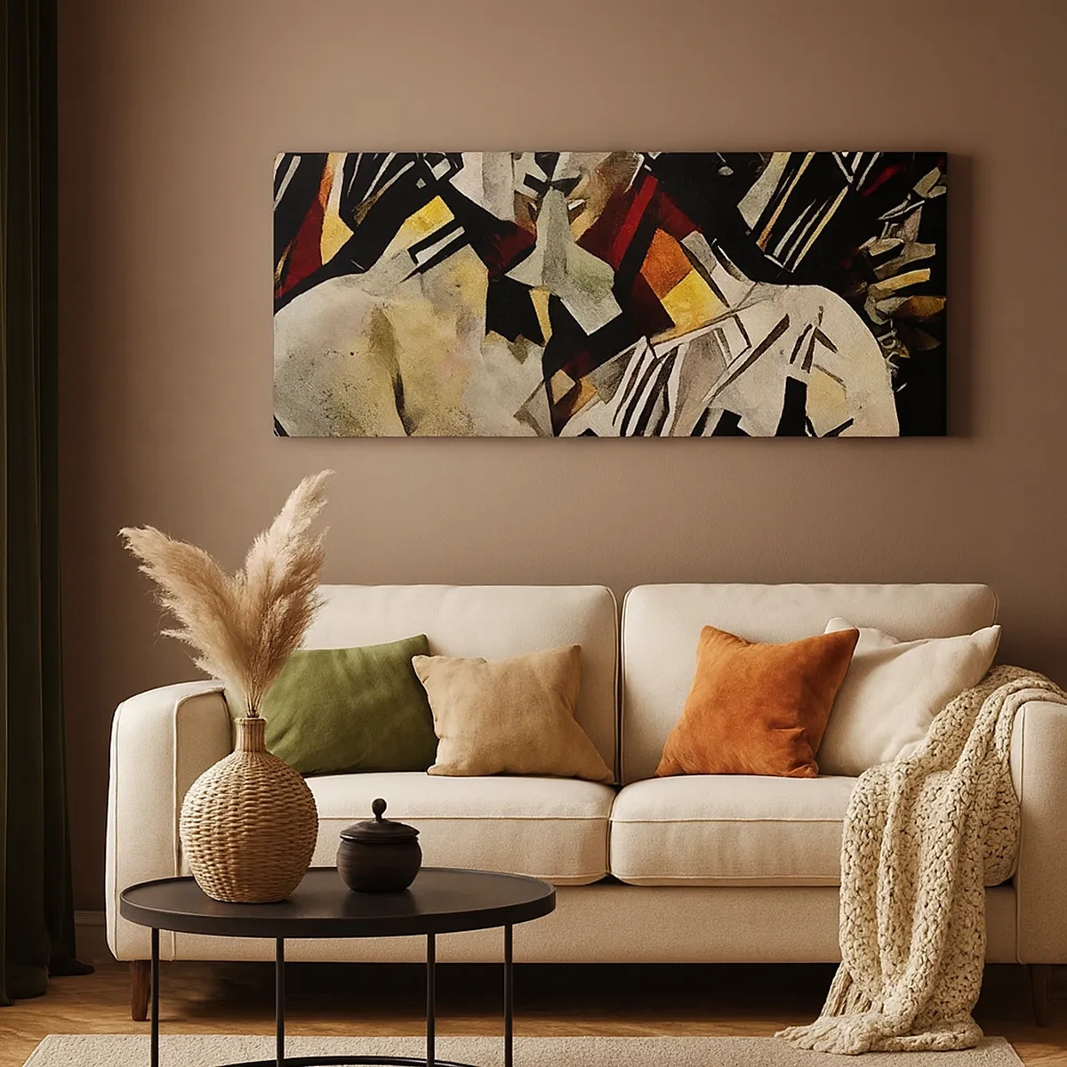 Quadro em tela - Beijo da estátua - 30x30 cm