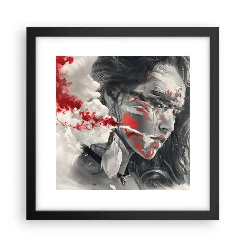 Pôster com moldura preta - Nos fumos do absurdo - 30x30 cm