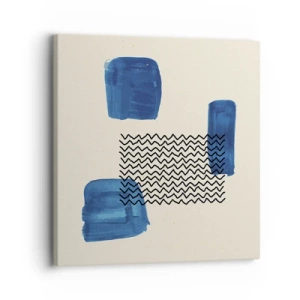 Quadro em tela - Quarteto abstrato - 30x30 cm