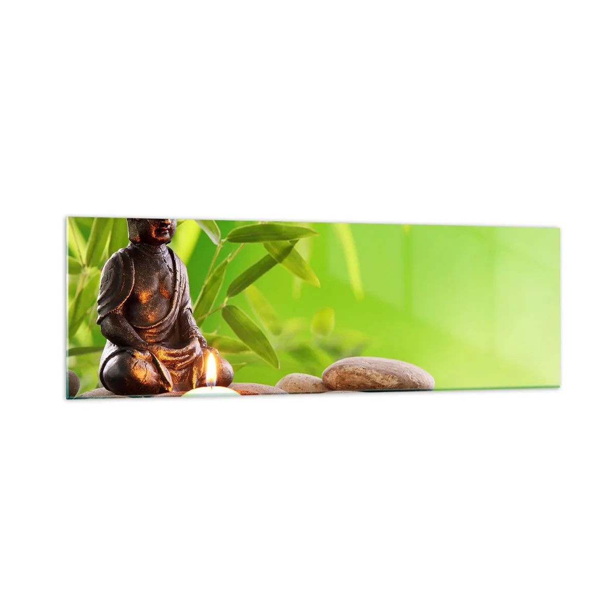 Quadro em vidro - A vida é linda - 160x50 cm