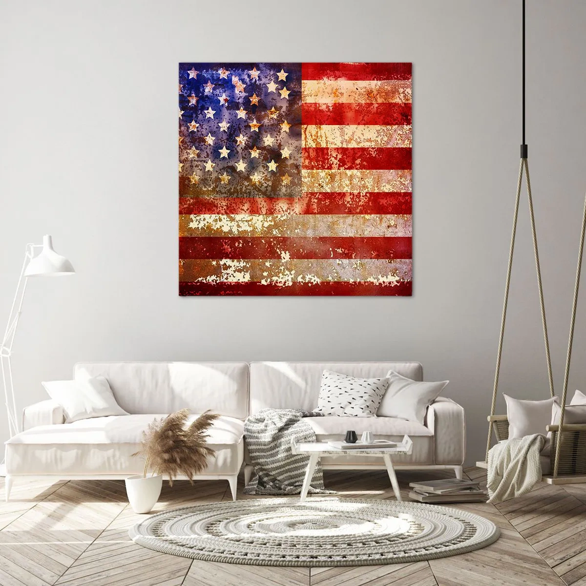 Quadro em tela - A glória não será esquecida - 60x60 cm