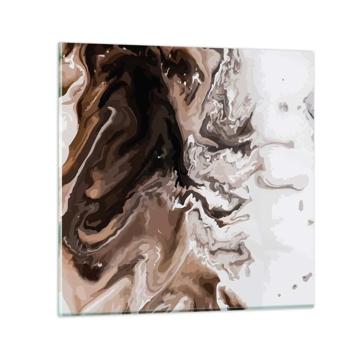 Quadro em vidro - Contraste de cores - 70x70 cm