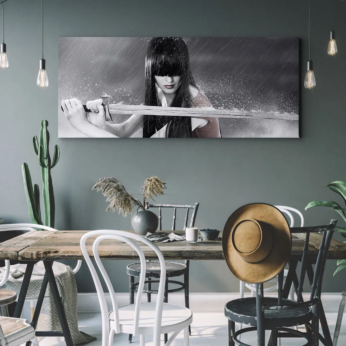 Quadro em tela - Bonita e perigosa - 120x50 cm