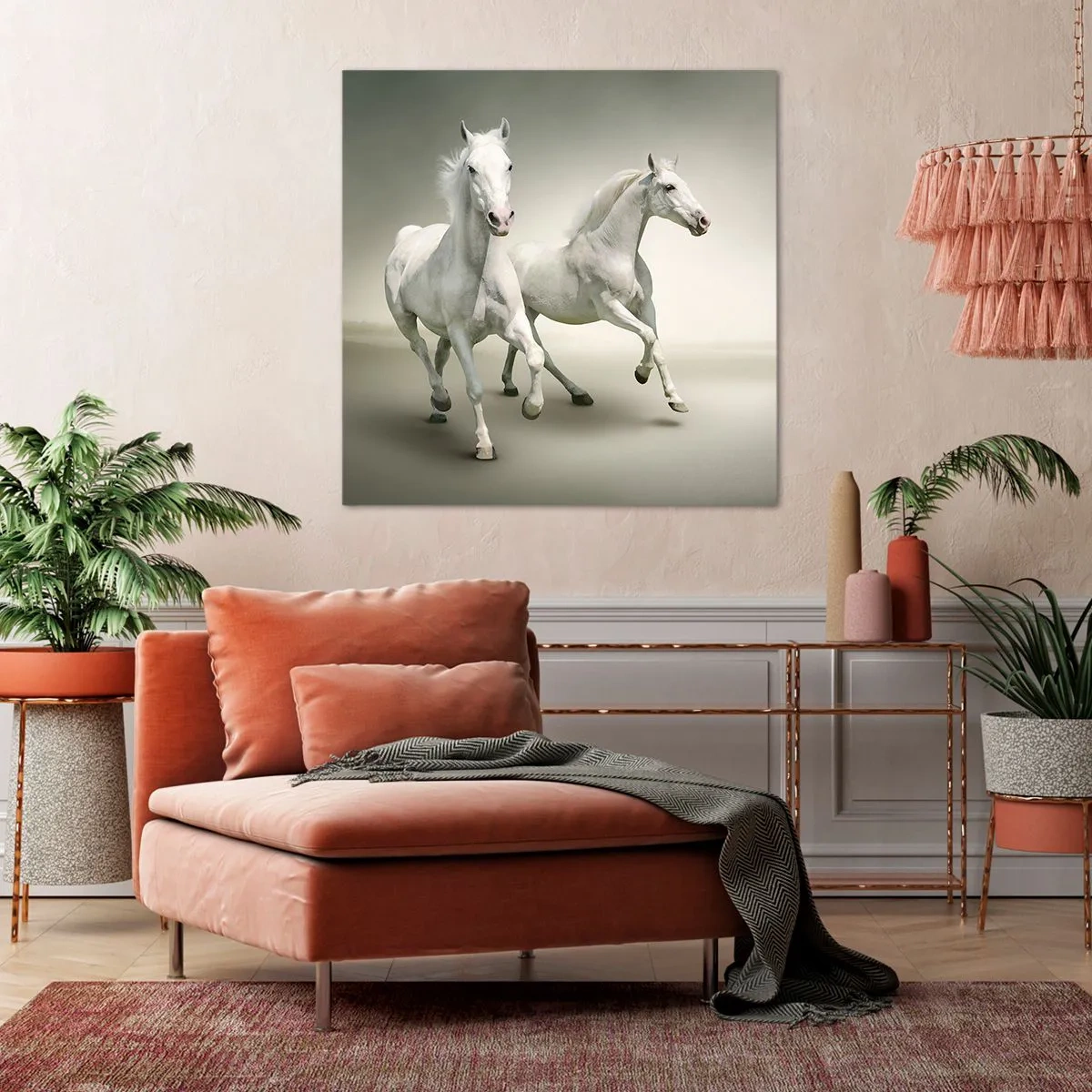 Quadro em tela - White power! - 50x50 cm