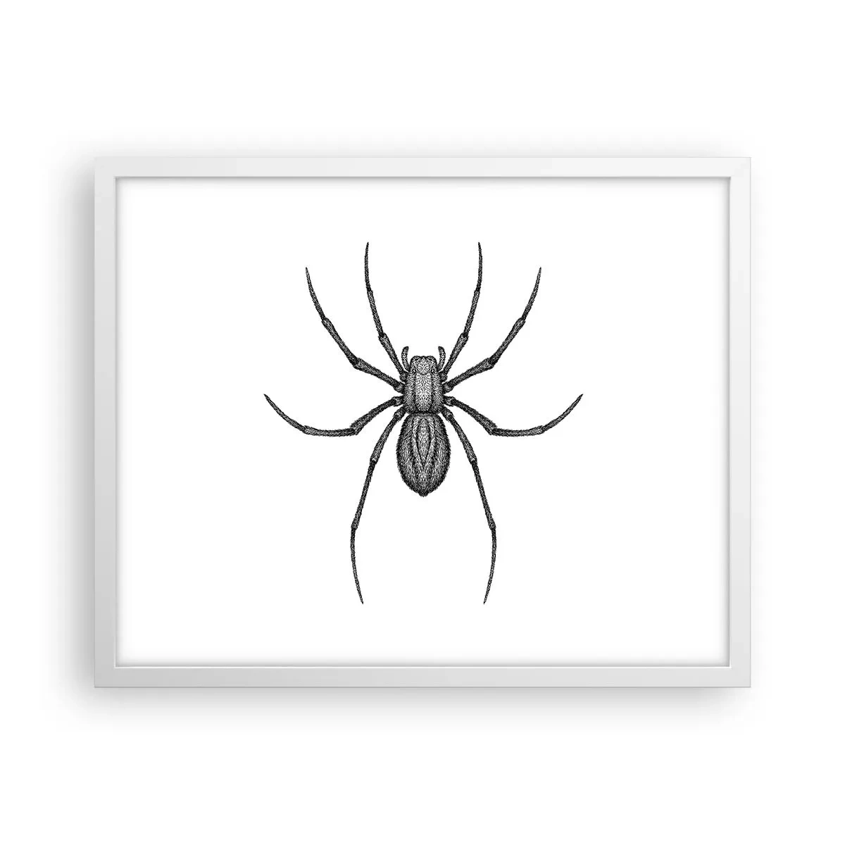 Pôster em moldura branca - Precisão perturbadora - 50x40 cm