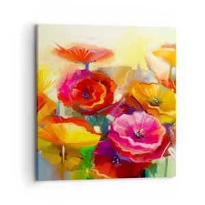 Quadro em tela - Não só vermelho - 70x70 cm