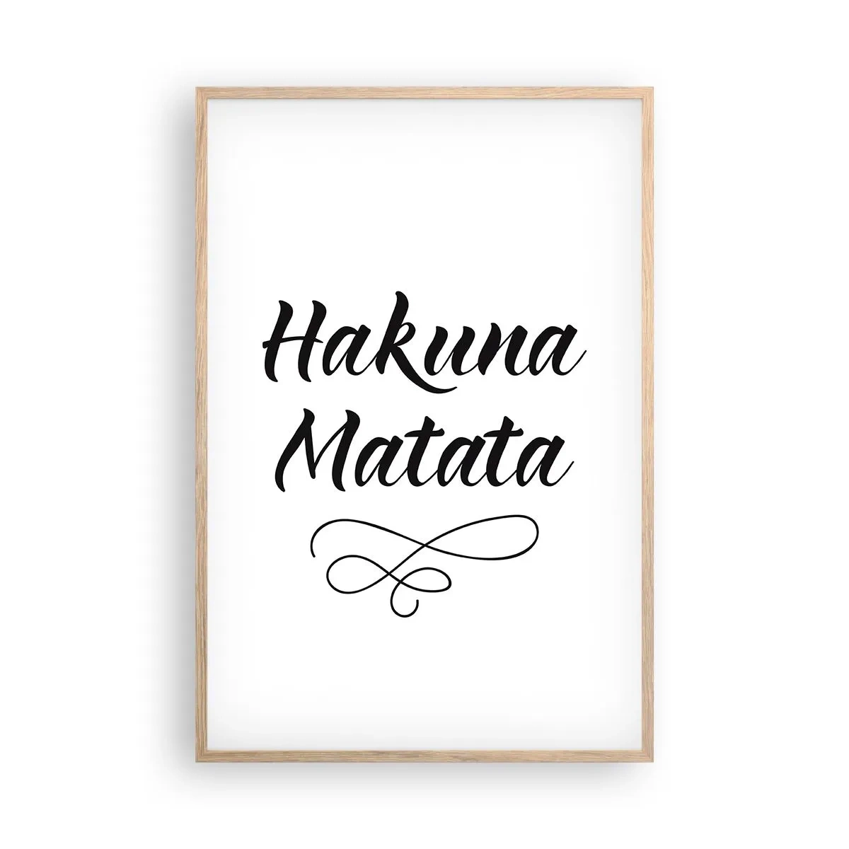 Pôster com moldura de carvalho claro - O melhor conselho - 61x91 cm