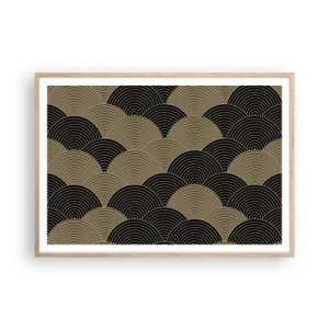 Pôster com moldura de carvalho claro - Unidade na multiplicidade - 100x70 cm