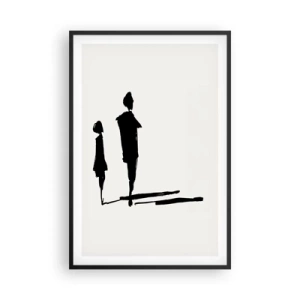 Pôster com moldura preta - Certeza que juntos? - 61x91 cm