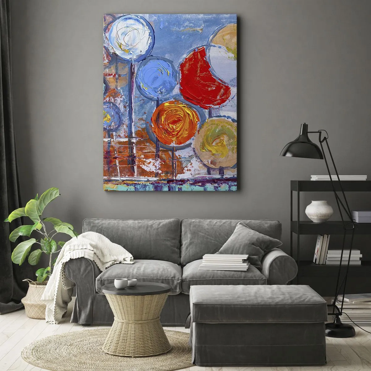 Quadro em tela - De várias cores e tamanhos - 50x70 cm