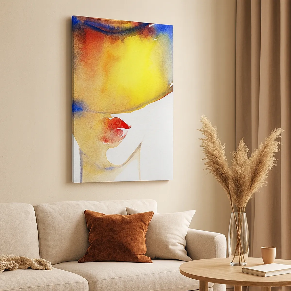 Quadro em tela - Retrato de uma dama    - 50x70 cm