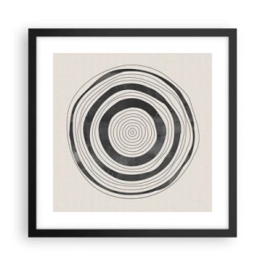 Pôster com moldura preta - Importante é o que há no caminho - 40x40 cm