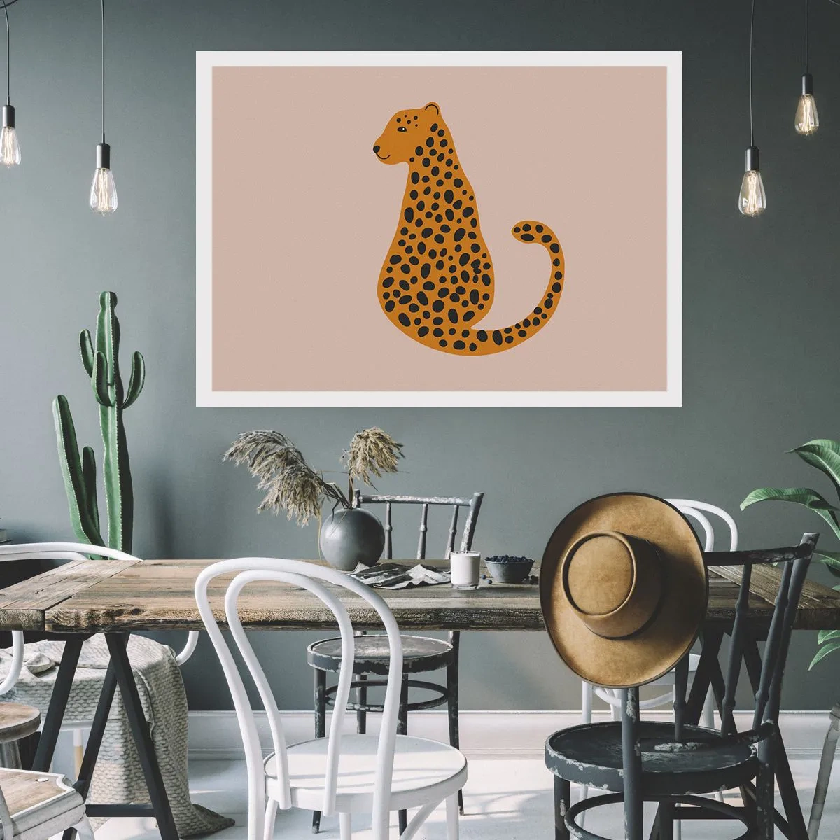 Pôster - A estampa de leopardo está na moda - 40x30 cm