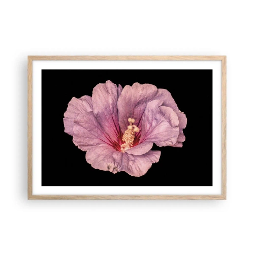 Pôster com moldura de carvalho claro - Direto para o coração - 70x50 cm