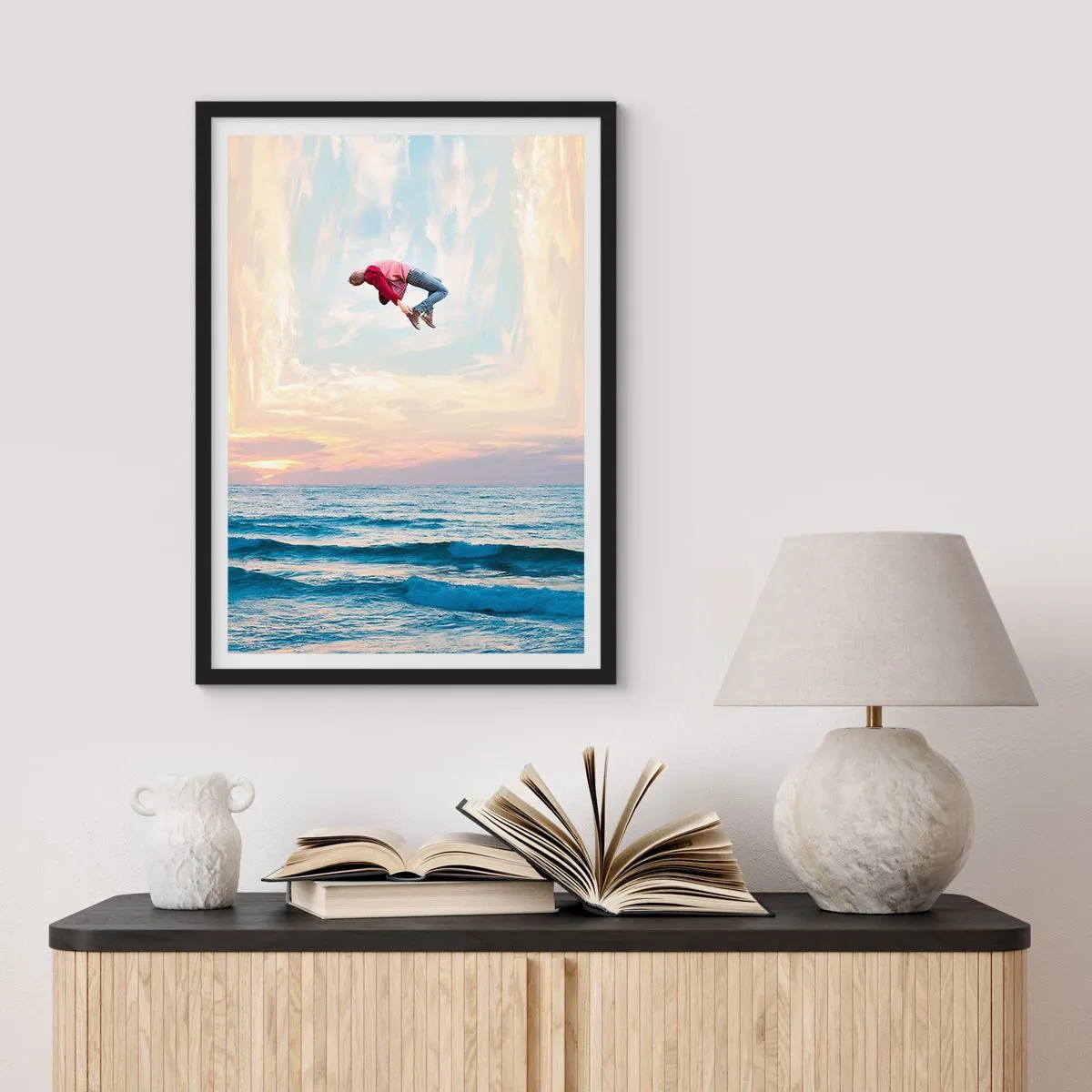 Pôster com moldura preta - Para outra dimensão - 61x91 cm