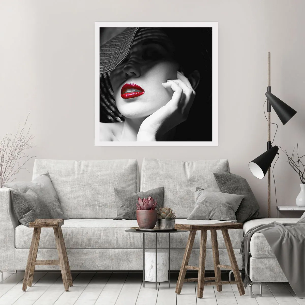 Pôster - Um estudo em vermelho - 40x40 cm