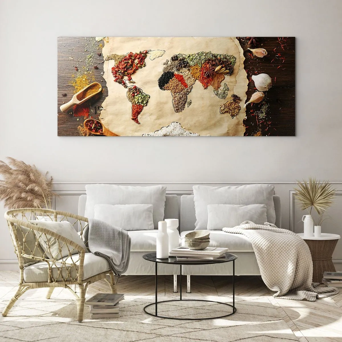 Quadro em vidro - Todos os gostos do mundo - 140x50 cm